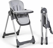 Innovaciones Ms 2076 Tasty - Seggiolone Pappa 0-36 Mesi Reclinabile Grigio Chiaro