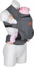 Innovaciones Ms 3225 Marsupio neonato Zaino porta beb� 3+M fino a 15 Kg Grigio Kowari
