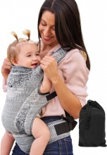 Innovaciones Ms 3227 Marsupio neonato Morbido 3+M fino a 15 Kg Grigio - Kanguro