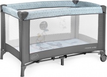 Innovaciones Ms 630134 Lettino Culla Neonato da Campeggio con Ruote Grigio - Basic