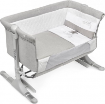 Innovaciones Ms 843604638 8819 Piumone LettinoCulla + Cuscino Anti Soffoco Grigio Stella