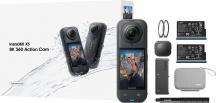 Insta360 935446 Action Cam 72 MP 8K UHD 25,41,28 mm X5 Essential Bundle Black