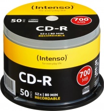Intenso 1001125 Cd-R Masterizzabile 700 MB Velocit� 52x 50 Pezzi