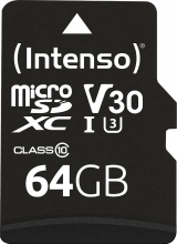 Intenso 3433490 Scheda di Memoria microSDXC 64 GB Classe 10 UHS-I