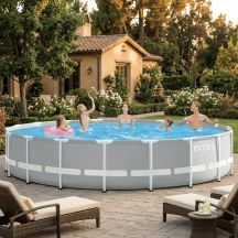Intex 26732NP Piscina Fuori Terra Telaio Portante Rotonda 24311 lt Pompa Filtro 26732