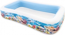 Intex 58485NP Piscina Gonfiabile per Bambini 6+ Anni 3 Anelli 305x183x56 cm