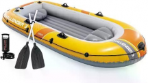 Intex 66313 Canotto Gonfiabile 3 Posti Remi e Pompa 295x137x43 cm Challenger