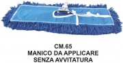 Ipm Casa M777143 Mop Professionale cm 63 Microfibra Blu Attacco in Ferro