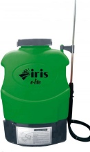Iris 3016B Pompa irroratrice a spalla a batteria con serbatoio 16lt e ugelli E-Lite