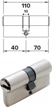 Iseo 82R6040709C..5 Cilindro Sagomato R6 Plus mm 35+10+65 = 110 (40+70)