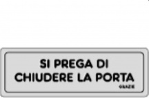 Ist 1590 6320 Etichetta Adesiva 150x50 Si Prega Chiudere Porta Pezzi 10