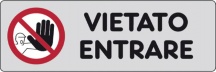 Ist 1590 7500 Etichetta Adesiva 150x50 Vietato Entrare Pezzi 10