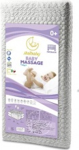 Italbaby 010 2311 MASSAGE Materasso Lettino Anallergico 0+ 62x11x125 cm Bianco