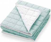 Italbaby 145 077 03 Coperta Lettino in Pile Double Face Menta - Stelline