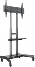 Itb Solution OM07188 Carrello Mobile per TV fino a 86" Peso Max 90 kg Nero