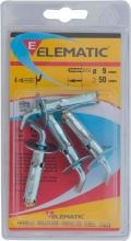 Itw 565438 Elematic Tasselli T61  V9 Pezzi 4 Confezioni 8