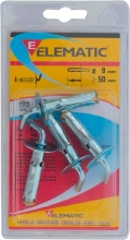 Itw 565440 Elematic Tasselli T61  Gm9 Pezzi 4 Confezioni 8