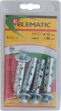 Itw 565471 Elematic Tasselli Le  G6 Pezzi 2 Confezioni 8