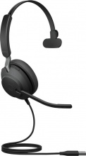 JABRA 24189-899-999 Evolve2 40SE Cuffie con Filo a Padiglione con Microfono Nero