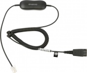 JABRA 88011-99 Smart cord QD -> RJ10 2 m Nero