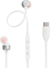 Jbl JBLT310CWHT Cuffie Auricolari In-ear con filo Musica e Chiamate USB-C Bianco