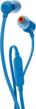 Jbl T110BLU Cuffie stereo Auricolari Microfono Tasto Risposta Mp3 Jack 3.5 mm Blu T110