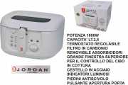 Jordan Casa JDF-165 Friggitrice elettrica Cestello Acciaio 2,5 Litri 1800 watt