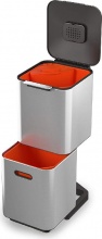 Joseph Joseph 30063 Pattumiera Totem Compact 40 Litri Inox