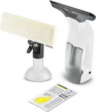 KARCHER WV1 PLUS EU Lavavetri Aspiragocce Portatile Autonomia 25 min BiancoNero