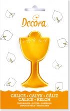 Decora DEC0803039 Stampo per Dolci Tagliapasta Calice in Plastica 10,5 x 2,2 H cm Giallo