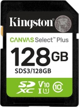 KINGSTON SDS3128GB Scheda SD 128GB Plus Gen3 150MBs UHS-I U1 V10