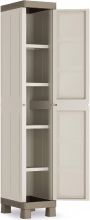 KIS 9673000 0313 Armadio da Esterno  Balcone Resina 33x45x182 cm GrigioTortora Excellence