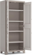 KIS 9750000 0462 Armadio da Esterno  Balcone in Plastica 80x44x182 cm Beige Gulliver