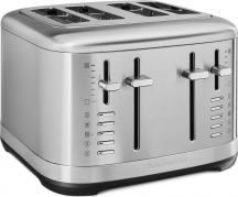 KITCHENAID 5KMT4109ESX Tostapane 4 Fette 1640 Watt 7 Livelli di Doratura Inox