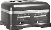 KITCHENAID 5KMT4205EMS Tostapane 4 Fette 2500 Watt 7 Livelli Cottura Argento