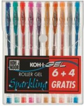 KOH-I-NOOR NAGP10S Penna gel Penna in gel cappuccio Blu Verde 10 pz