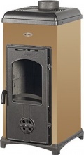 K-Line K2 Stufa a Legna in Acciaio e Ghisa 6,3 kW Volume 185 m3 Beige K-Line