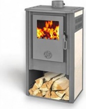 K-Line K-L035154 Stufa a Legna Acciaio 7.2 kW 93.6 m3 Crema  Kursal King De Luxe