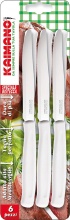 Kaimano 1023409 Coltelli Da Bistecca Manico Bianco