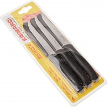 Kaimano KTS031406N Coltello Bistecca Italicus confezione 6 pezzi Nero