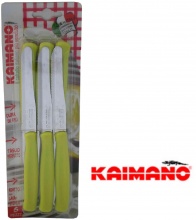 Kaimano 10 Coltelli Dinamik confezione 6 pezzi Verde Acido