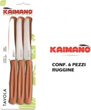 Kaimano KJ015314 Coltelli Dinamik cf 6 pezzi Ruggine