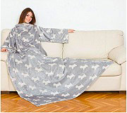 Kanguru 1113 Coperta con maniche 140 x 210 cm Plaid Deluxe Doggy