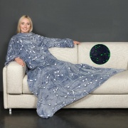 Kanguru 1154 Coperta con maniche 140 x 180 cm Plaid Glow in The Dark