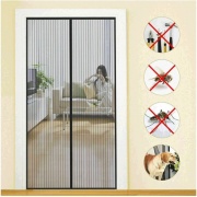 Kasart 1840ECO Zanzariera In Poliestere Per Porte con Magneti cm 120x250 Nero