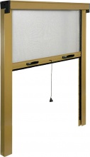 Kasart 3143625 Zanzariera a Rullo Verticale Per PortaFinestra cm 140x250 Bronzo