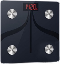Kasart P-SC180 Bilancia Pesapersone Digitale Portata 180 Kg Vetro Temperato Nero