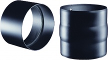 Kasart RACCORDOMM150 Manicotto In Acciaio Nero � cm 15 MM Spessore 2 mm (Legna)