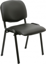 Kasart WC-03F1 BLACK PVC Sedia da Ufficio in Ecopelle colore Nero - Interlocutoria