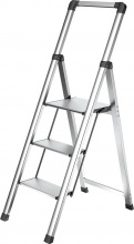 Kasart WR2213N2 Sgabello Scala in Alluminio a 3 Gradini Altezza 129h cm Alu-Step